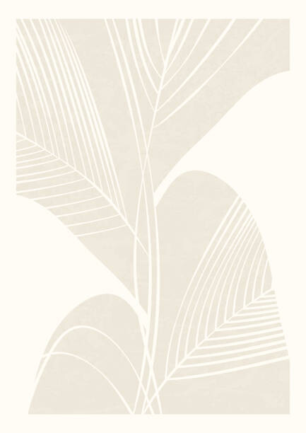 Natalya Nepran Ilustrace Abstract decorative background with leaf in, Natalya Nepran, (30 x 40 cm)