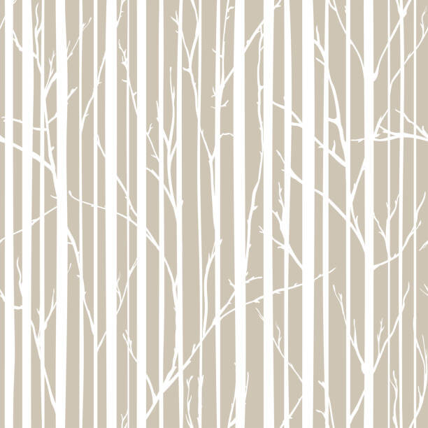 undefined undefined Ilustrace Branches of trees intertwine. Seamless pattern, undefined undefined, (40 x 40 cm)