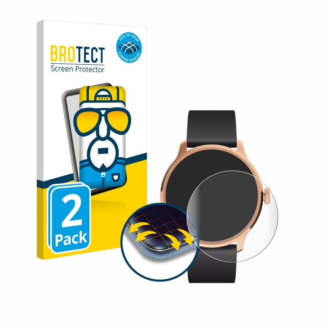 Ochranné fólie 2x BROTECT Flex Full-Cover Screen Protector for Withings ScanWatch Light