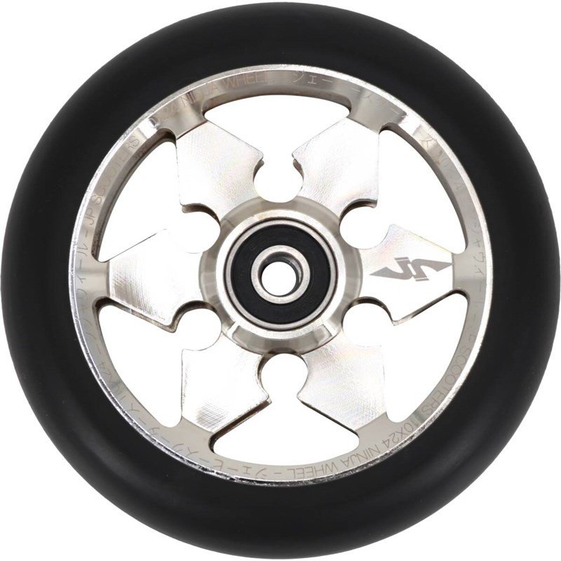 kolečko JP SCOOTERS - JP Ninja 6-Spoke Pro Scooter Wheel (STŘÍBRNÁ) velikost: 110mm