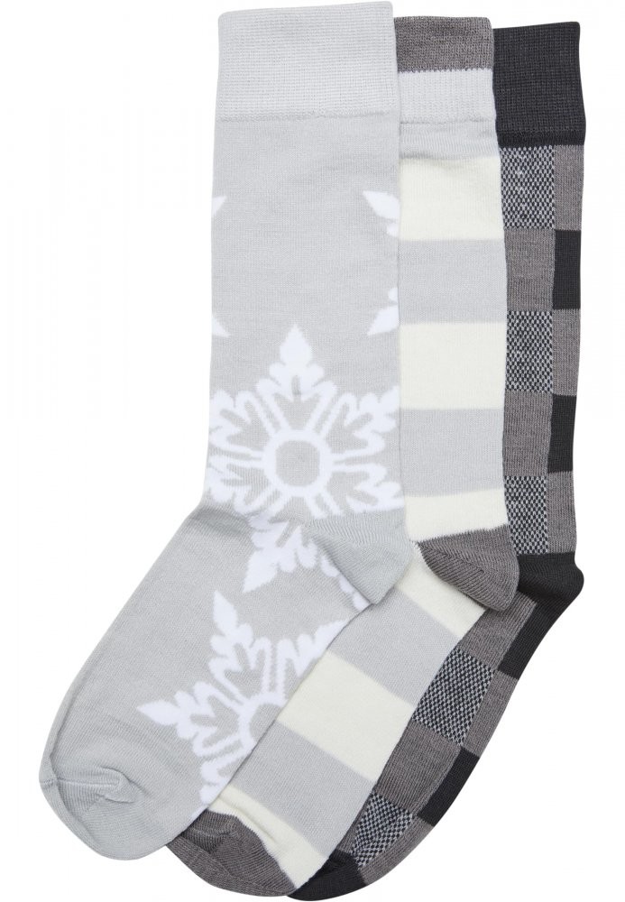 Christmas Snowflakes Socks 3-Pack 43-46