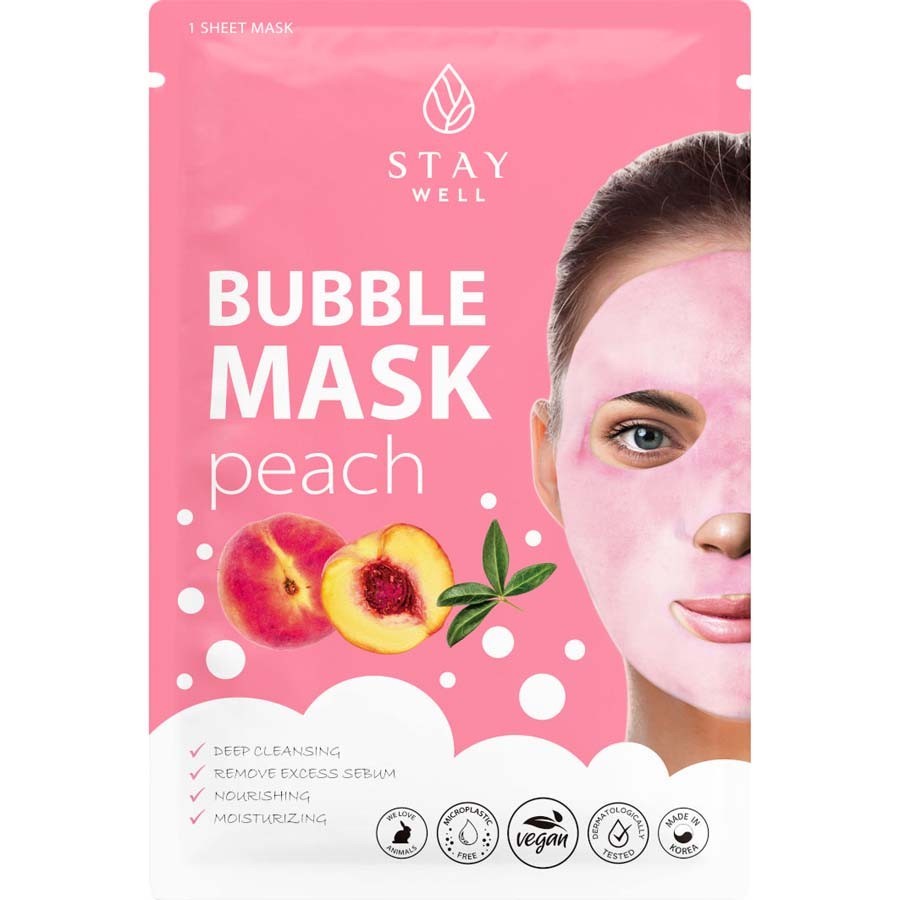 Stay Well Deep Cleansing Bubble Mask Peach Maska Na Obličej 20 g