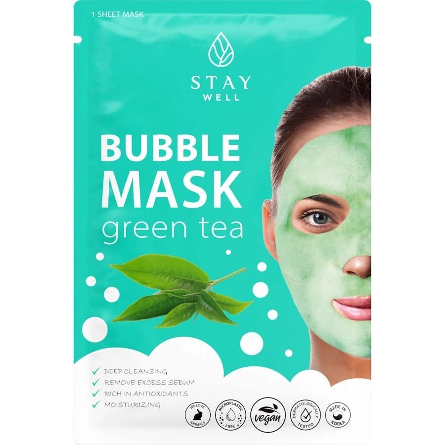 Stay Well Deep Cleansing Bubble Mask Green Tea Maska Na Obličej 20 g