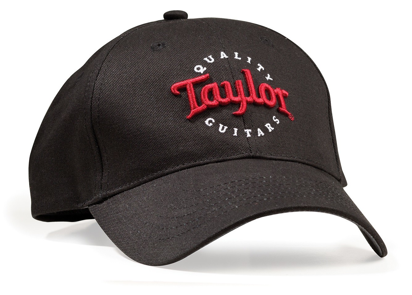Taylor Black Cap, Red/Wht Emb- One Size