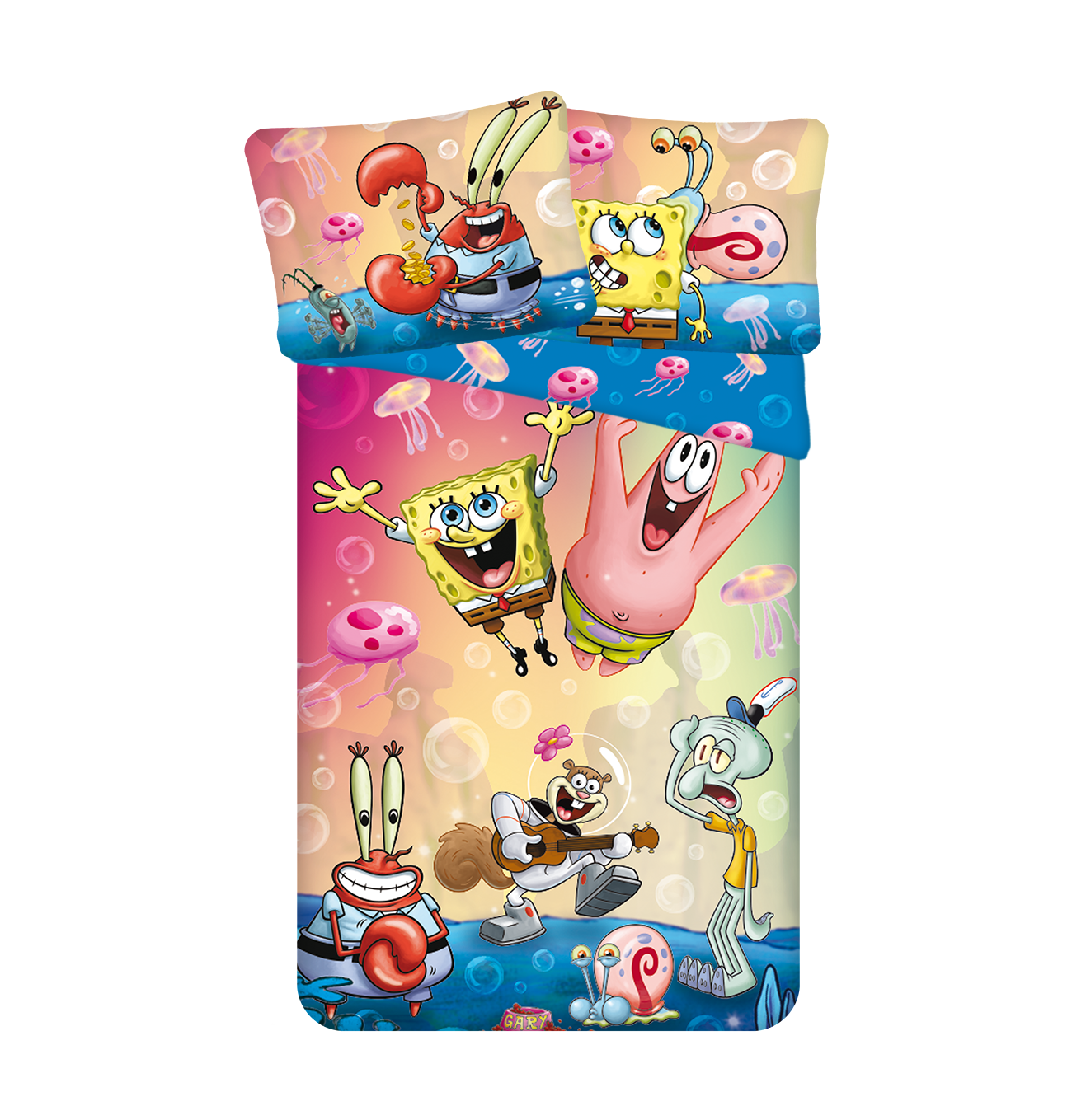 Jerry Fabrics Povlečení z mikrovlákna 140x200 + 70x90 cm -  Sponge Bob