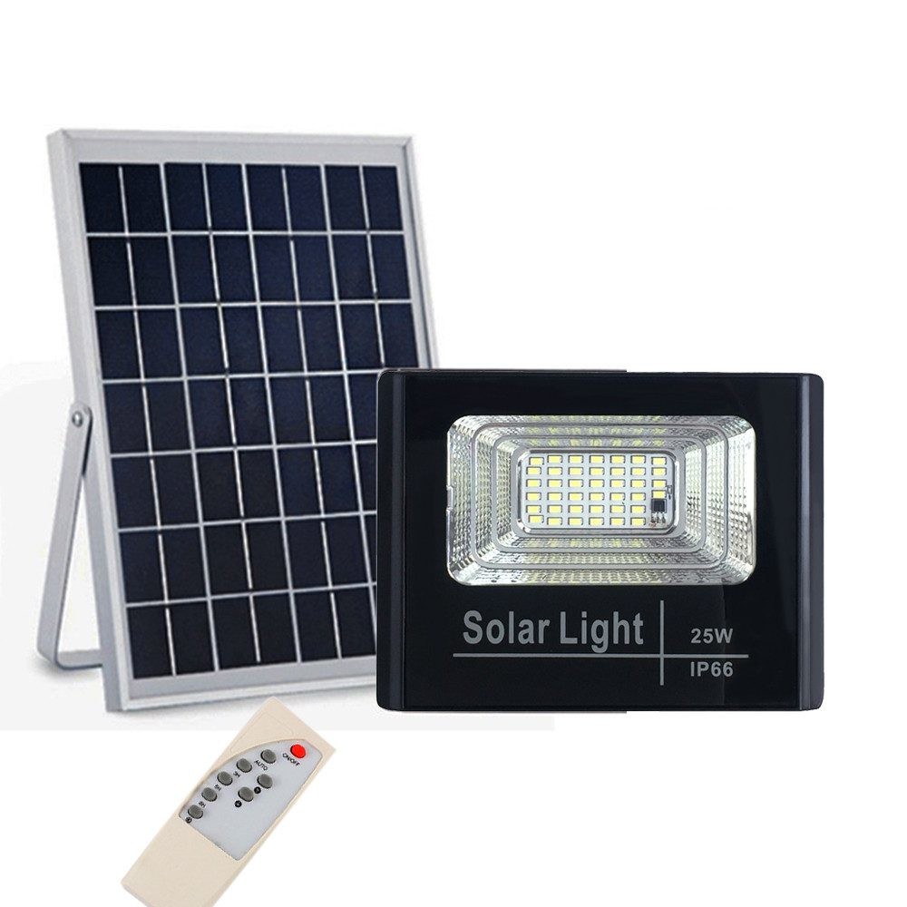 Solární reflektor 25W se solárním panelem a ovladačem
