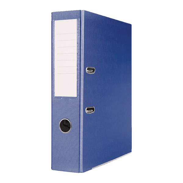Pákový pořadač Basic A4 7,5 cm, PP, kovová lišta - tmavě modrý