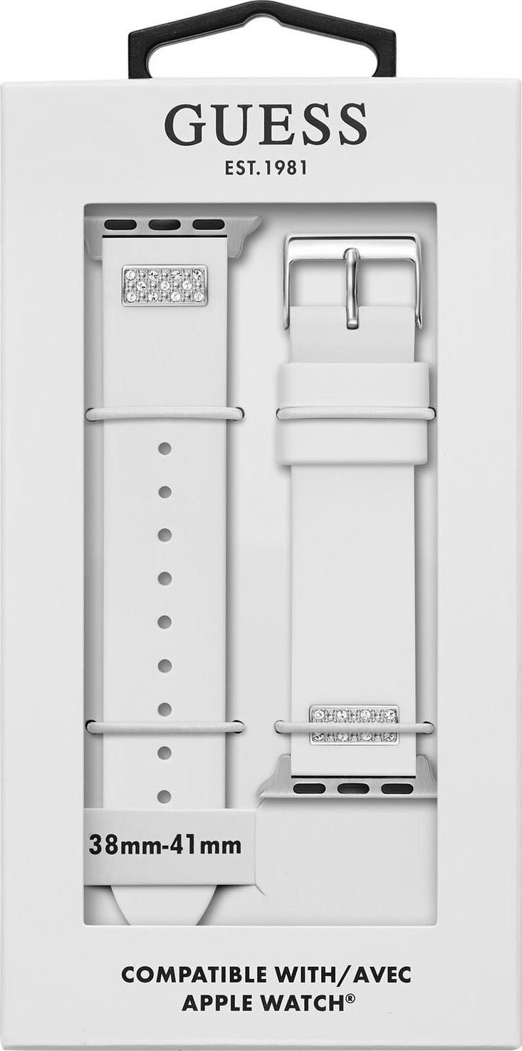 Vyměnitelný pásek do hodinek Apple Watch Guess CS2005S1 White