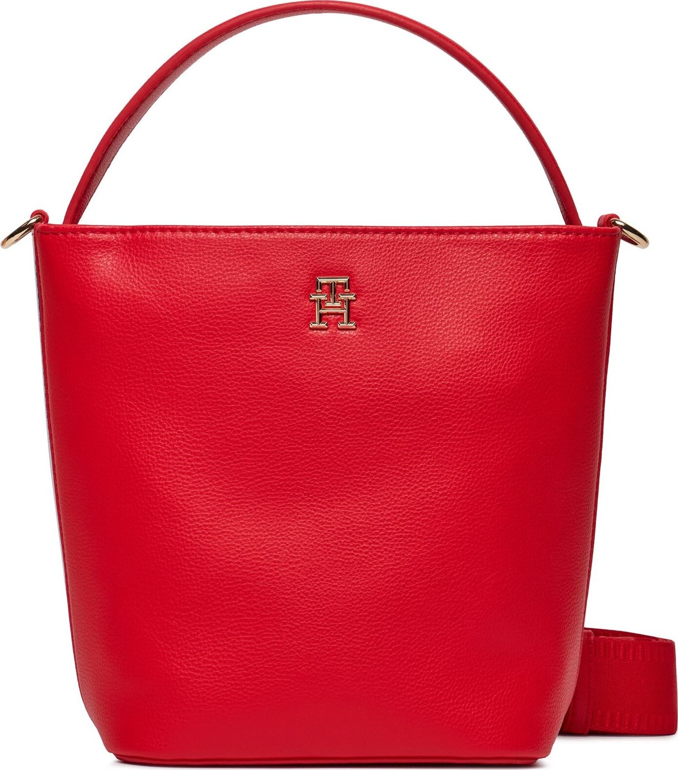 Kabelka Tommy Hilfiger Th Essential Sc Bucket Corp AW0AW15699 Fierce Red XND