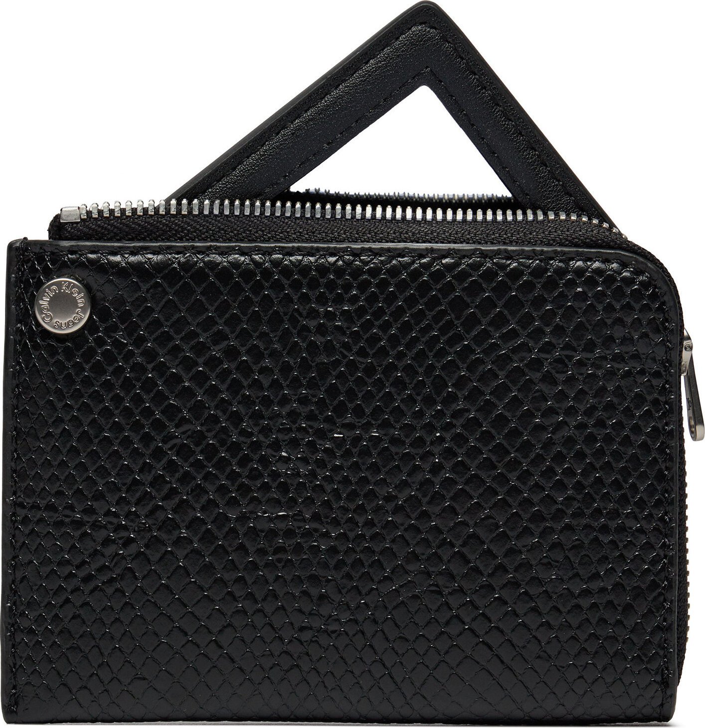 Malá dámská peněženka Calvin Klein Jeans Sculpted Wallet Square Mirror K60K611563 Black BEH