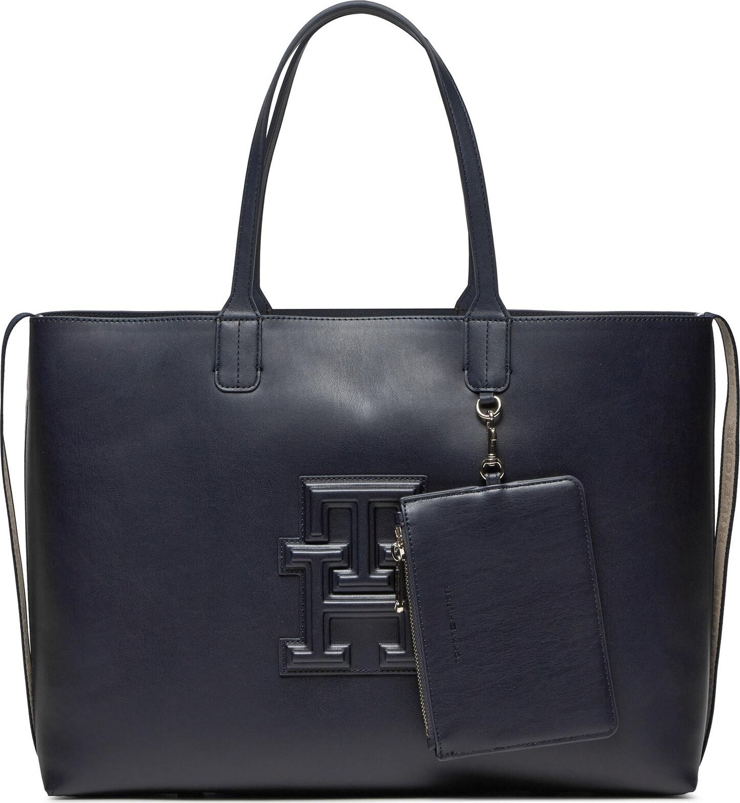 Kabelka Tommy Hilfiger Iconic Tommy Tote AW0AW15687 Space Blue DW6