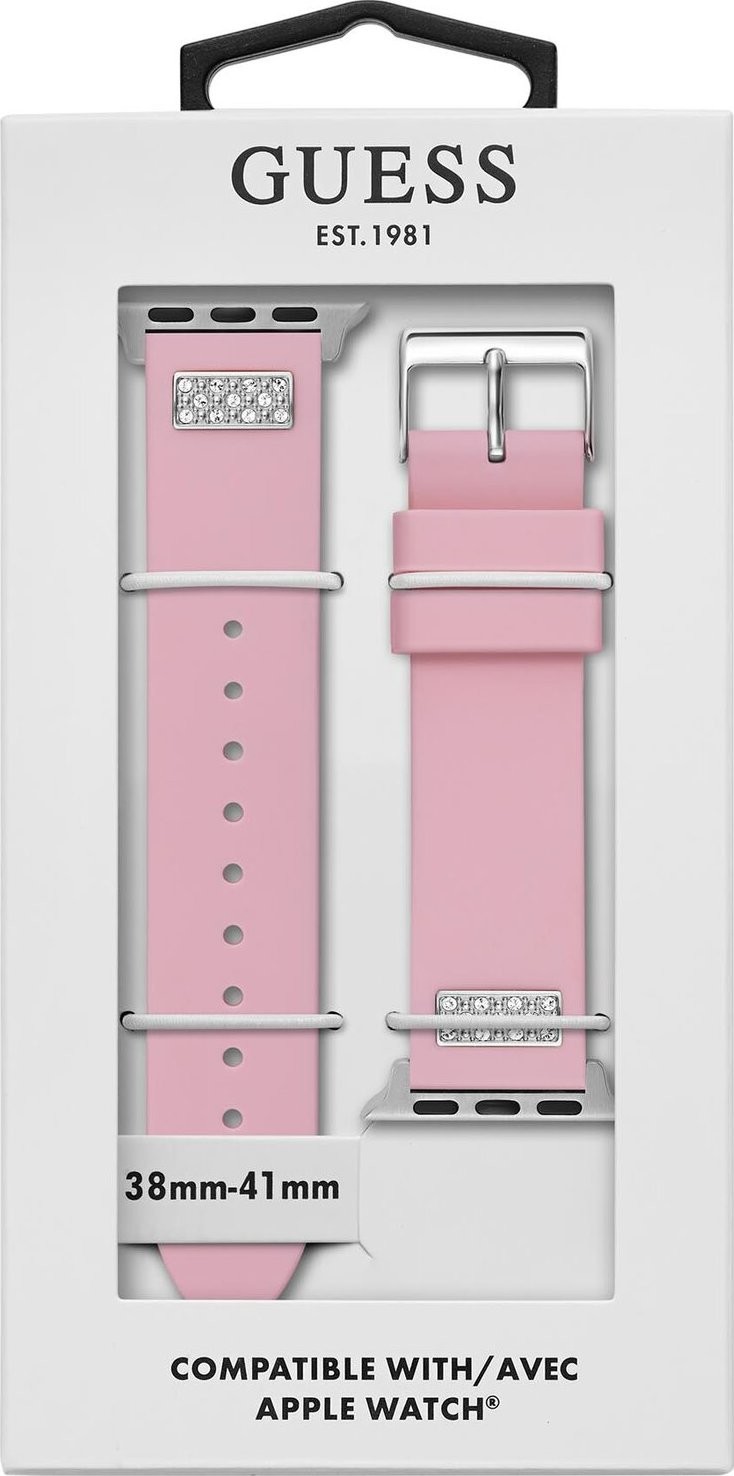 Vyměnitelný pásek do hodinek Apple Watch Guess CS2005S3 Pink