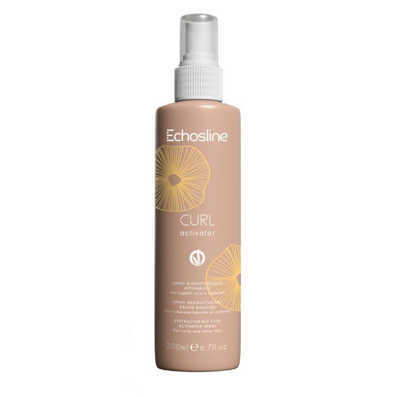 Echosline Curl Activator - bezoplachový obnovující sprej na vlnité/kudrnaté vlasy, 200 ml