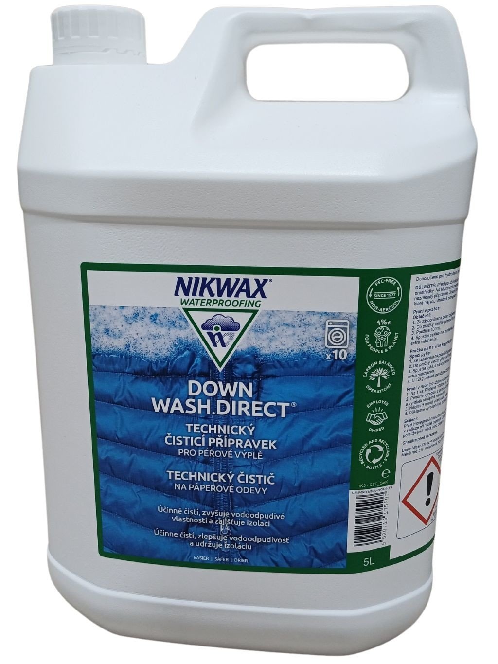 čistící prostředek pro péřové produkty NIKWAX Down Wash Direct 5 litrů