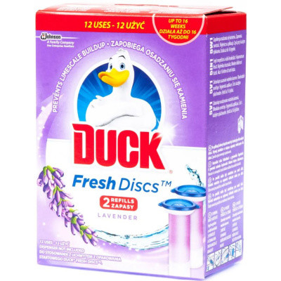 Duck WC blok Fresh Discs Levandule, 2× 36 ml