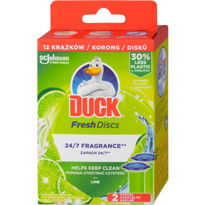 Duck WC blok Fresh Discs Limetka, 2× 36 ml