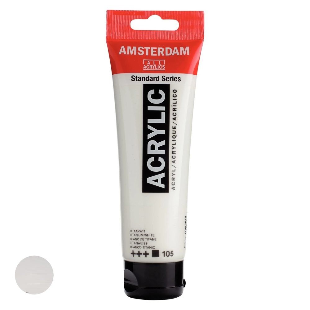 Royal Talens Amsterdam akrylová barva v tubě Standart Series 120 ml 105 Titan White - 1 ks