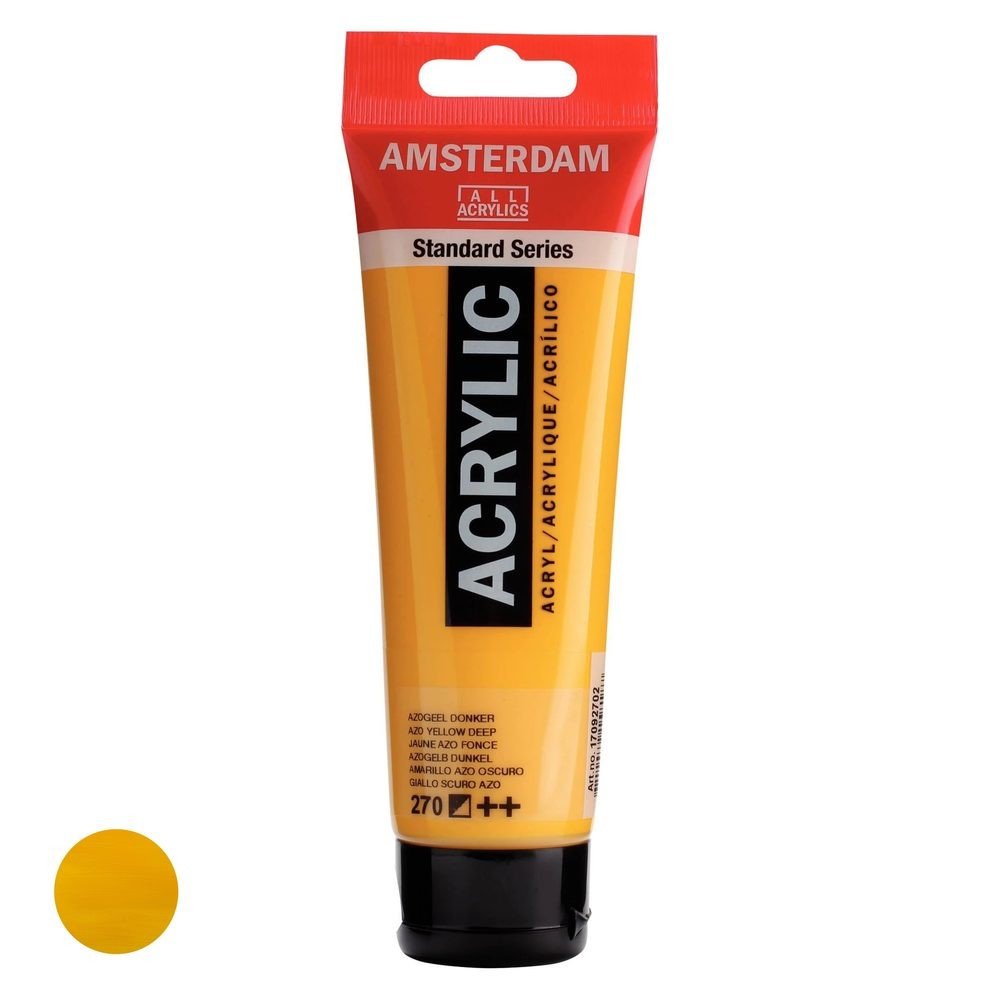 Royal Talens Amsterdam akrylová barva v tubě Standart Series 120 ml 270 Azo Yellow Deep - 1 ks