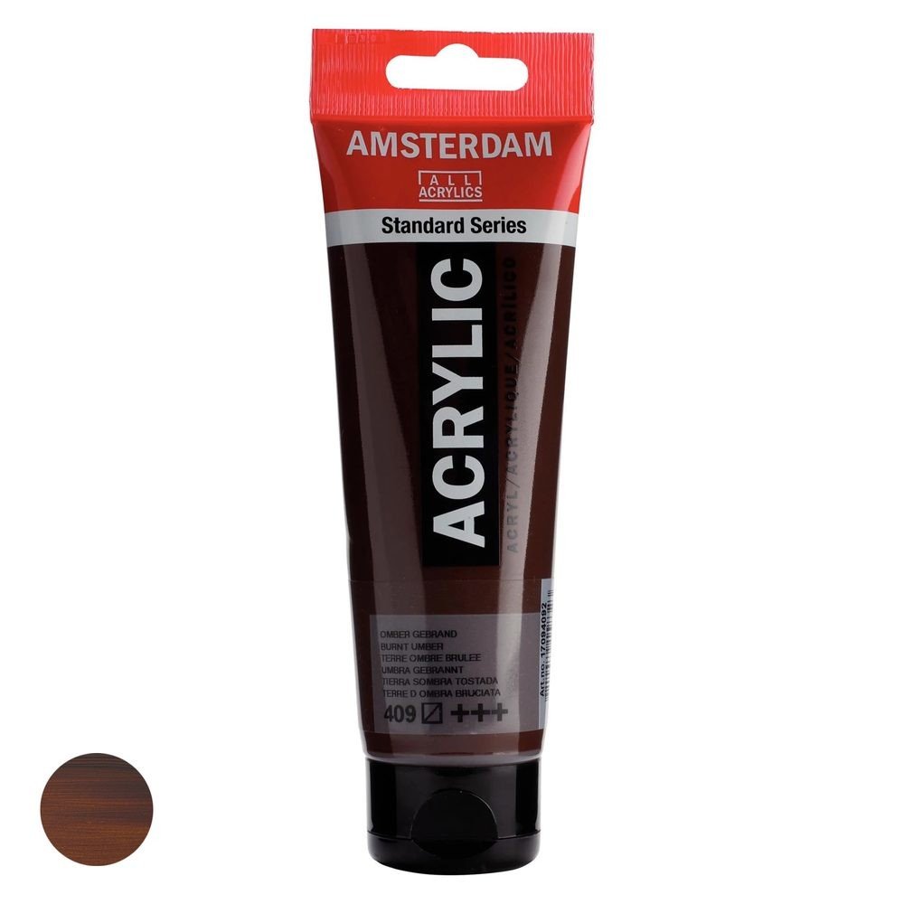 Royal Talens Amsterdam akrylová barva v tubě Standart Series 120 ml 409 Burnt Umber - 1 ks