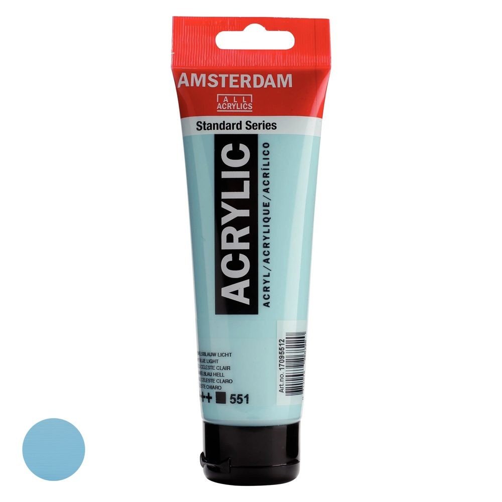 Royal Talens Amsterdam akrylová barva v tubě Standart Series 120 ml 551 Sky Blue Light - 1 ks