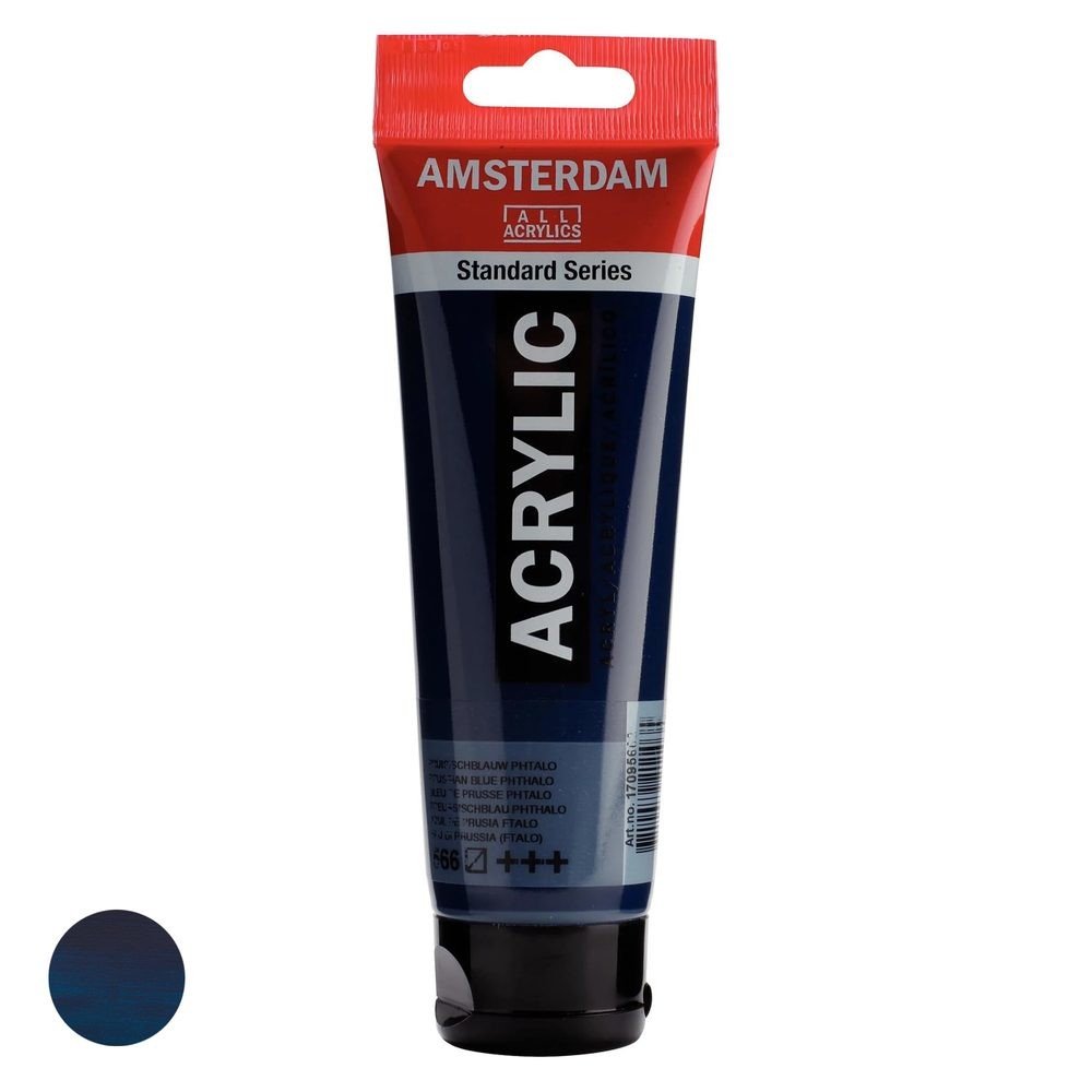 Royal Talens Amsterdam akrylová barva v tubě Standart Series 120 ml 566 Prussian Blue Phtalo - 1 ks