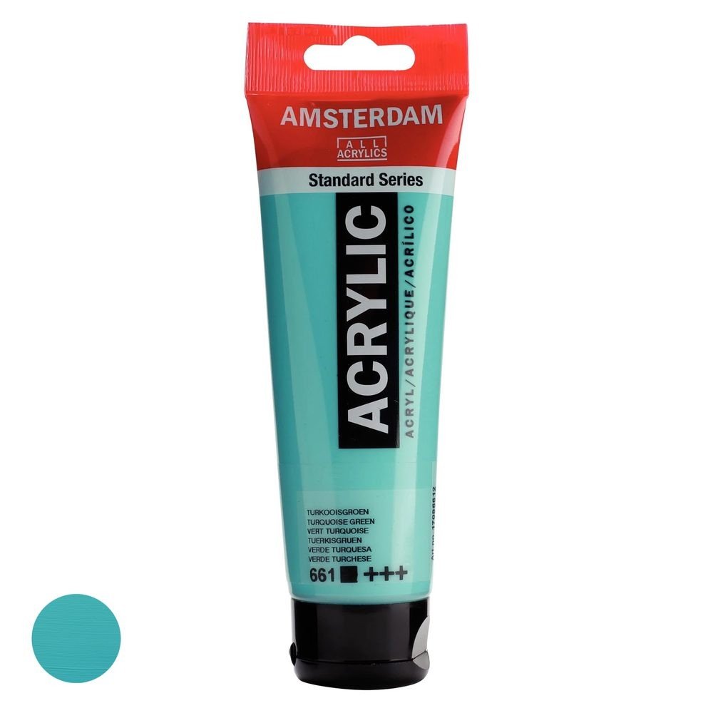 Royal Talens Amsterdam akrylová barva v tubě Standart Series 120 ml 661 Turquoise Green - 1 ks