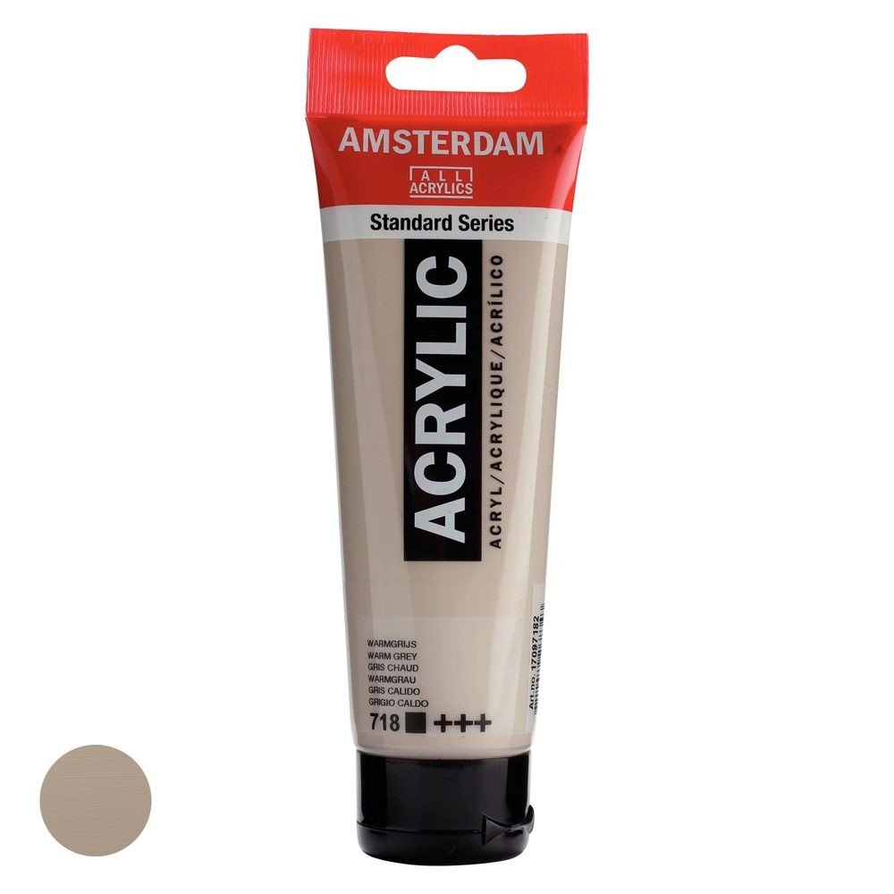 Royal Talens Amsterdam akrylová barva v tubě Standart Series 120 ml 718 Warm Grey - 1 ks