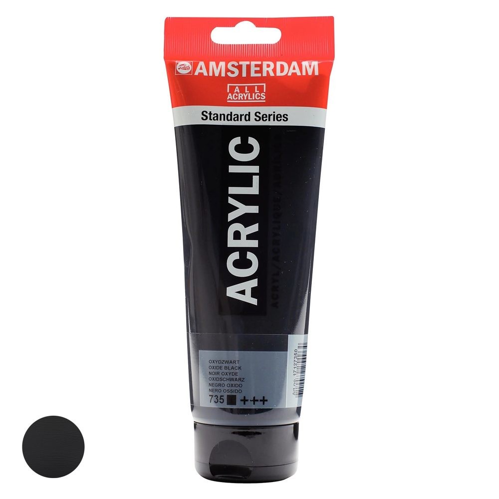 Royal Talens Amsterdam akrylová barva v tubě Standart Series 250 ml 735 Oxide Black - 1 ks