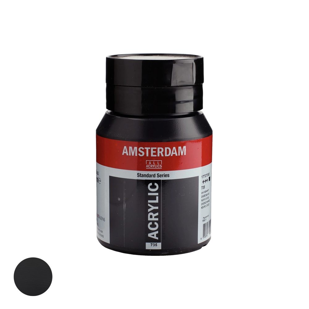 Royal Talens Amsterdam akrylová barva v dóze Standart Series 500 ml 735 Oxide Black - 1 ks