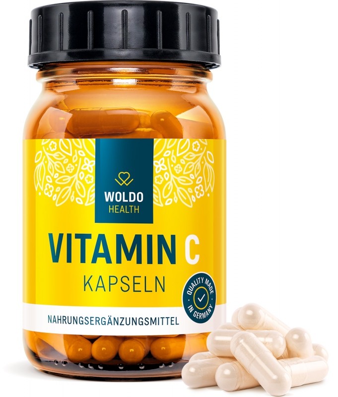 WoldoHealth® Přírodní Vitamin C (acerola extrakt) 120 kapslí