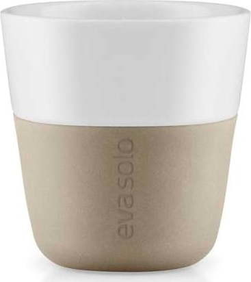 Béžovo-bílé porcelánové šálky na espresso v sadě 2 ks 80 ml – Eva Solo