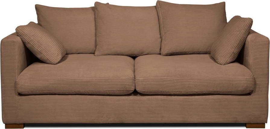 Světle hnědá manšestrová pohovka 175 cm Comfy – Scandic