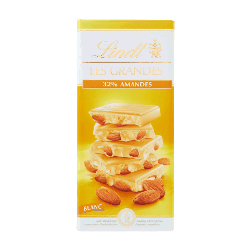 Lindt Les Grandes White Almond 150 g