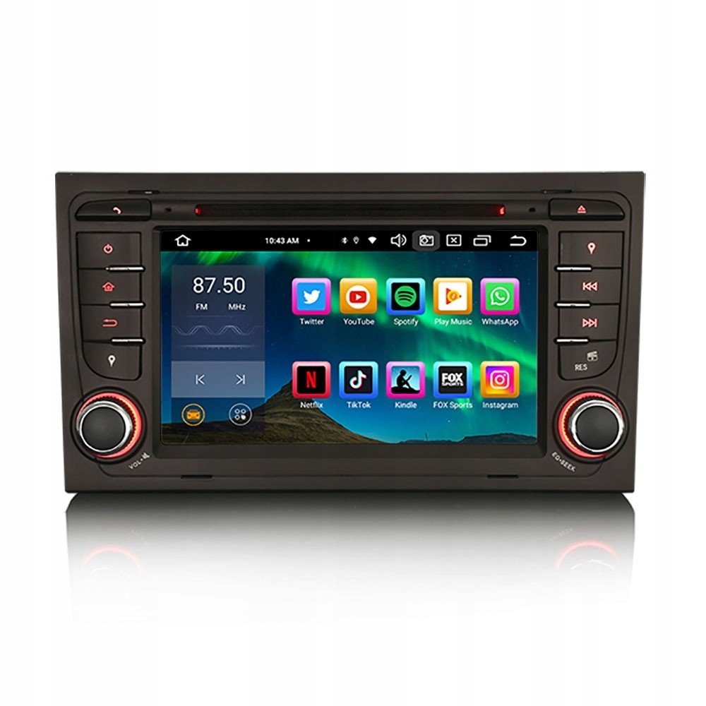 Rádio 2DIN Android Audi A4 B6 B7 Seat Exeo Carplay Lte Dsp 4/64GB