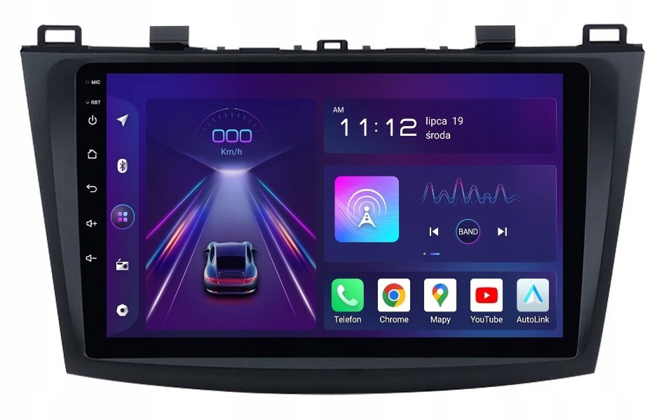 Navigace Radio 2DIN Android Mazda 3 II 2 Dsp Carplay Lte 8/256 Gb