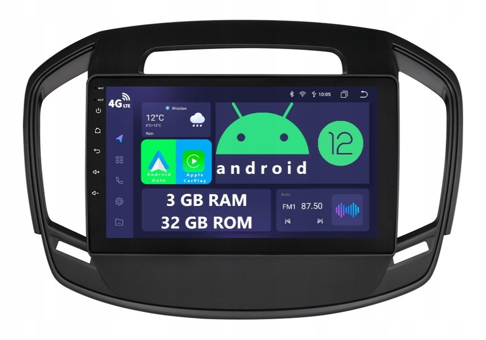 Navigace Rádio 2DIN Android Opel Insignia A Dsp Carplay 3/32 Gb Lte