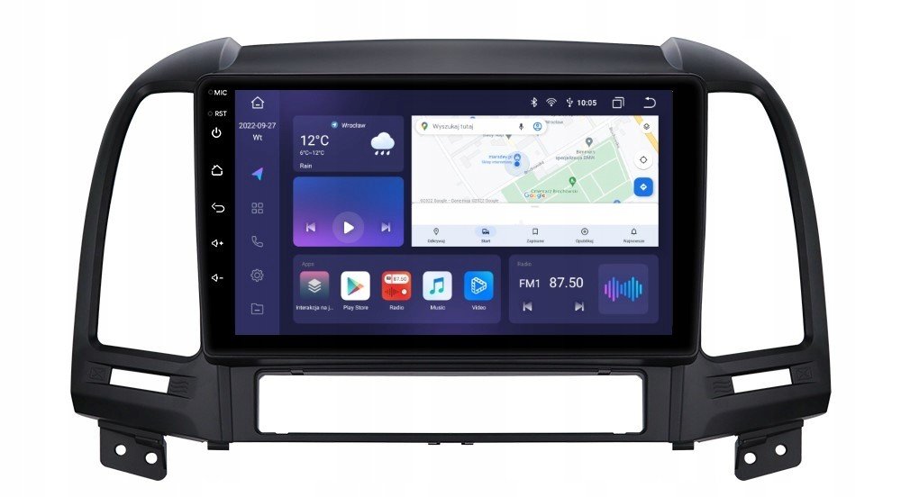 Rádio 2DIN Navigace Android Hyundai Santa Fe 2 II 3/32 Gb Dsp Carplay