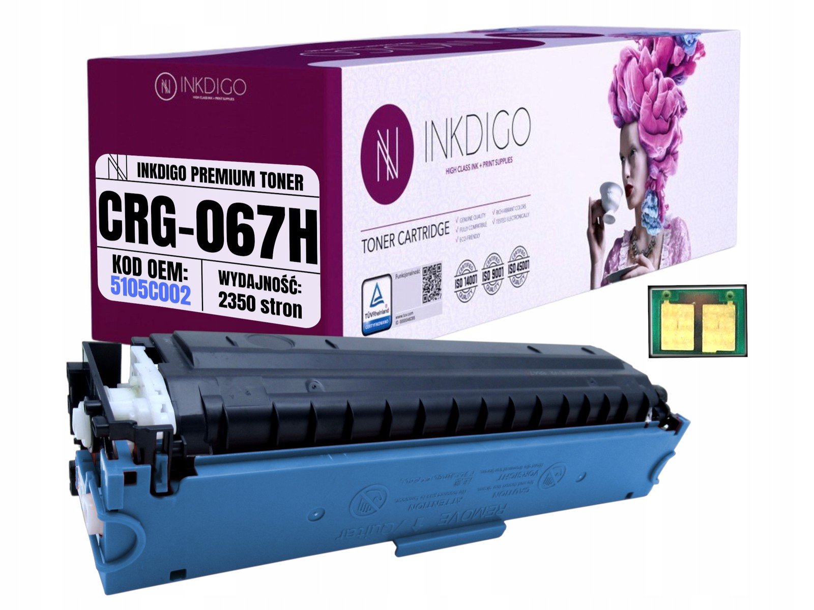 Toner náhradní 067HC pro Canon MF657Cdw MF655Cw MF655Cdw MF651Cw