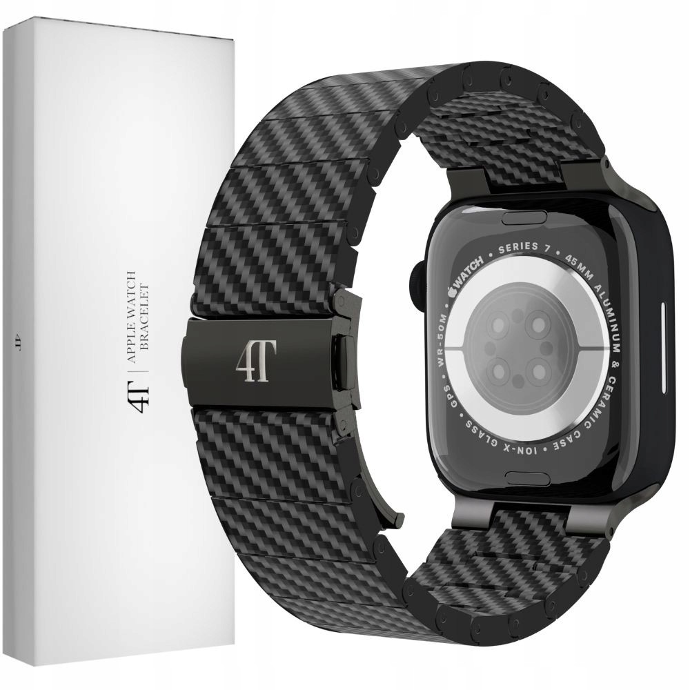 Karbonová Bransoleta Pro Apple Watch Ultra 9 8 7 6 5 4 3 2 49 45 44 42 mm