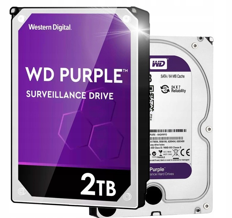 Hdd disk Wd Purple 2TB pro 24/7 2000GB provoz Western Digital
