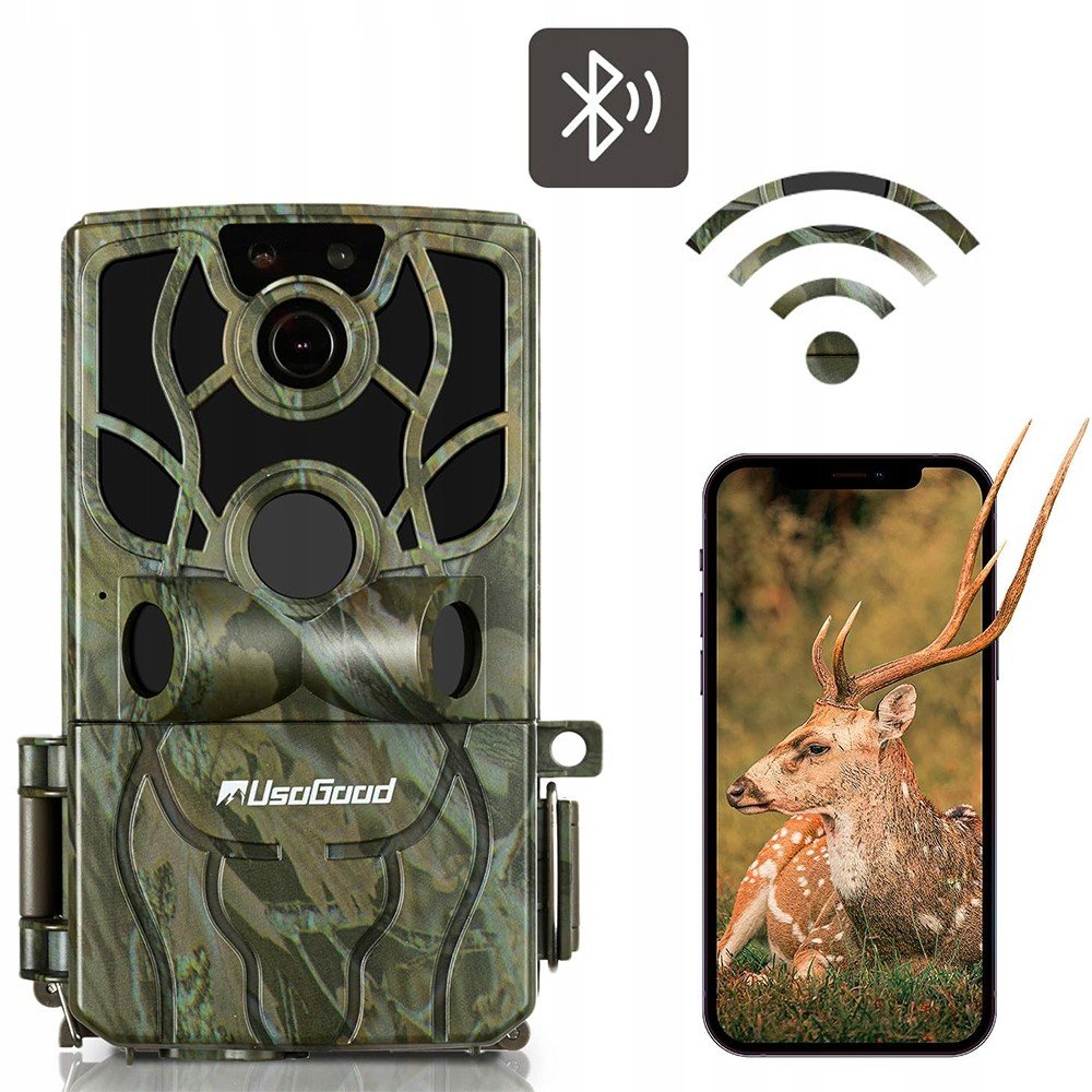 Fotopast Lesní Kamera Full Hd 4K 48Mpx Ir Pohybový Senzor Wifi A Bluetooth