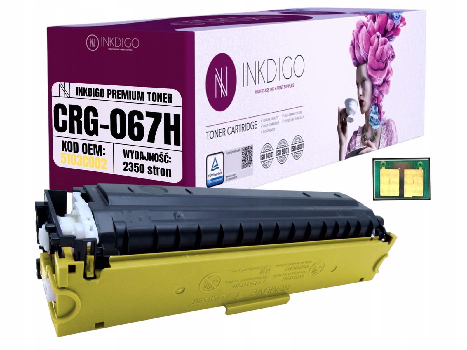 Toner náhradní 067HY pro Canon MF657Cdw MF655Cw MF655Cdw MF651Cw