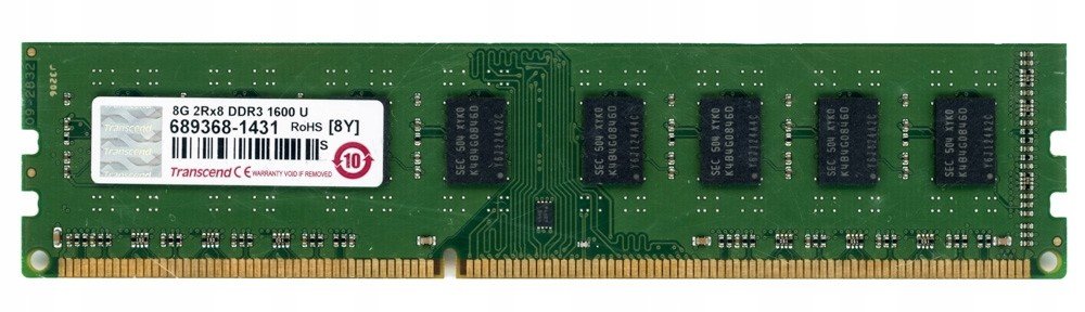 Transcend JM1600KLH-8G 8GB DDR3 1600MHz non-ECC