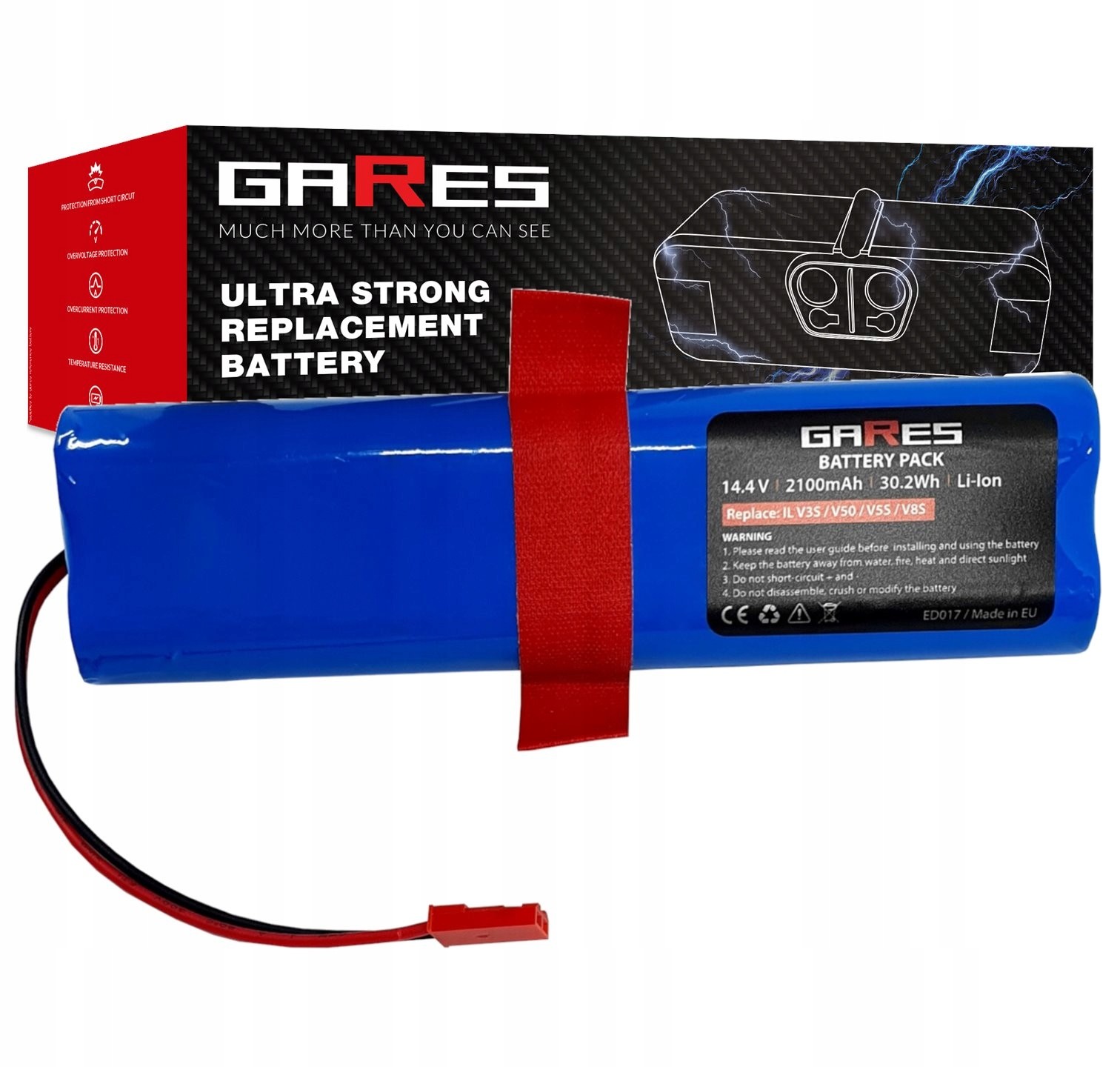 Baterie pro Ilife 18650B4-4S1P-AGX-2 V3s Pro V50 X750 14,4V 2,1Ah