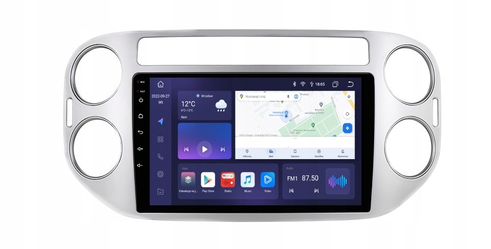 Navigace Rádio 2DIN Android Vw Tiguan 1 A Dsp Carplay 3/32 Gb