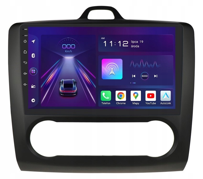 Navigace Rádio 2DIN Android Ford Focus MK2 II 8/256 Gb Dsp Carplay Lte