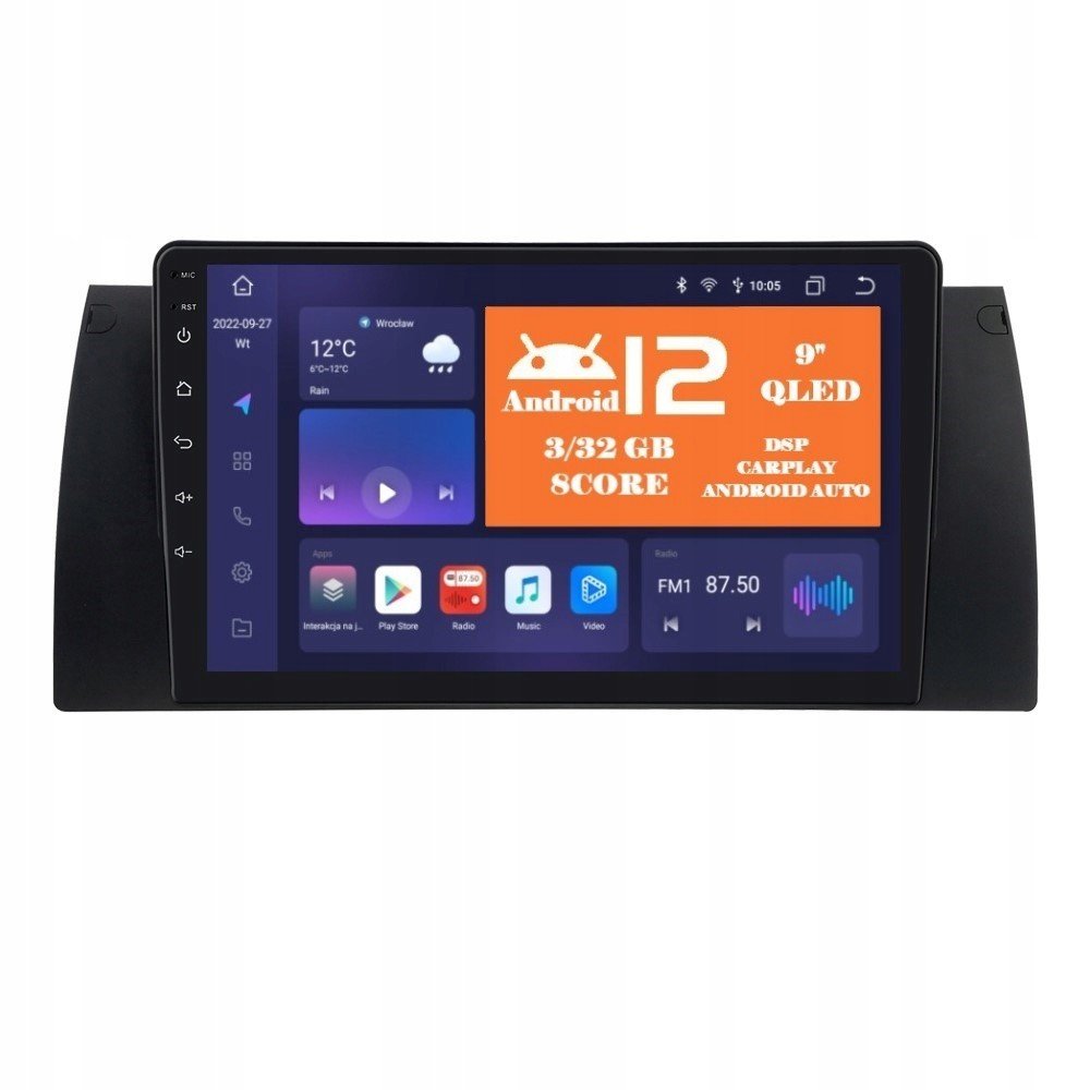 Rádio 2DIN Navigace Android Bmw X5 E53 3/32 Gb Carplay Dsp