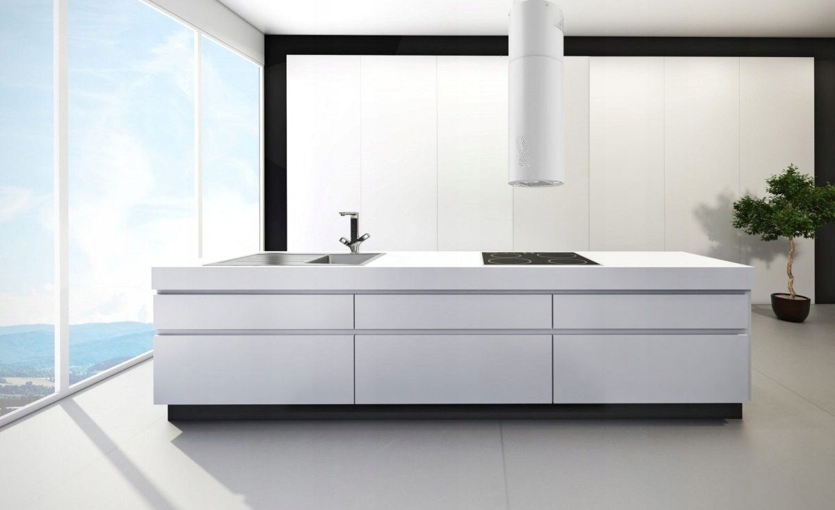 Ostrůvkový odsavač par Maan Elba 31 Pb Bílý