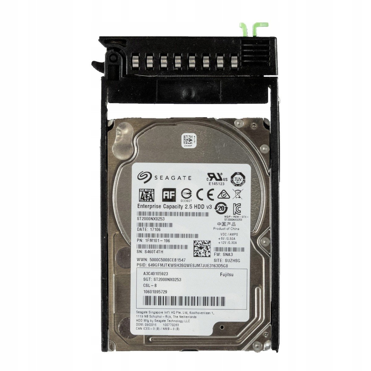 Fujitsu A3C40185923 2TB 7.2K 128MB Sata III 2.5'' ST2000NX0253