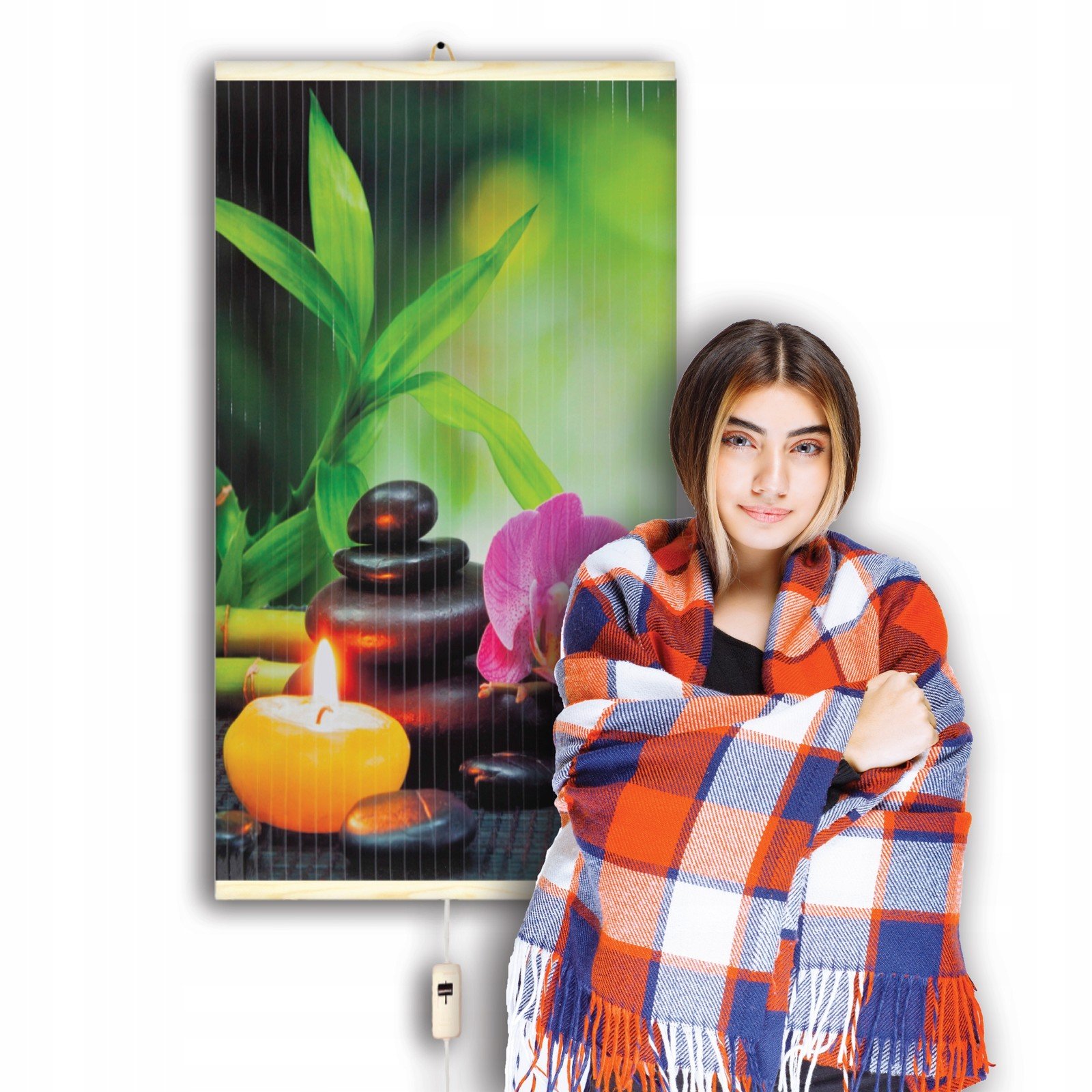 Infračervený topný panel EasyHeater s regulátorem 430W Harmonie